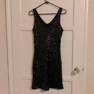 Black INC sleeveless sequin dress (M)